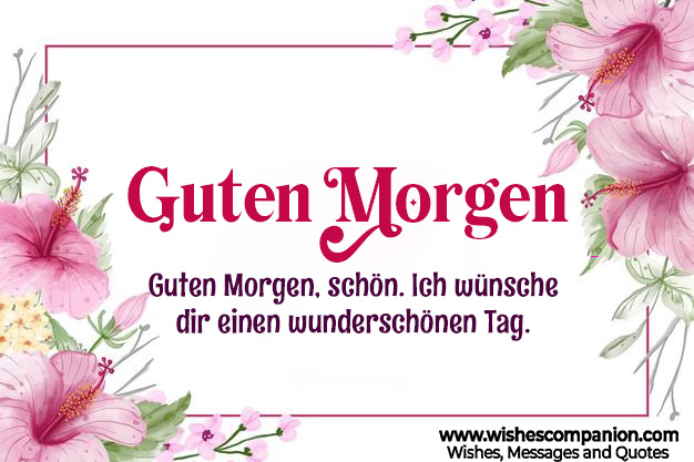 Good Morning Wishes In German Wishes Companion