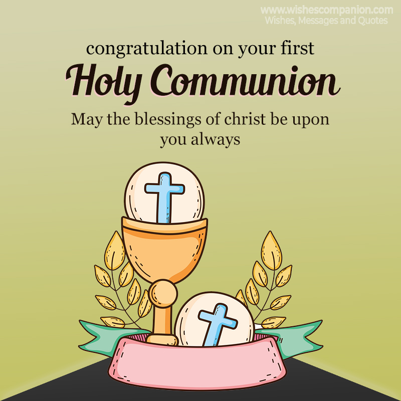 First Holy Communion Wishes and Messages