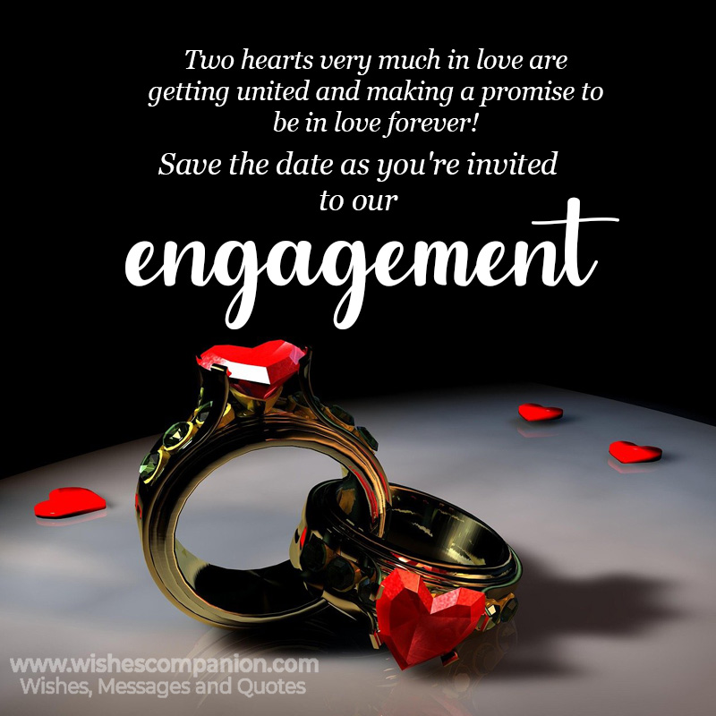 Unique Engagement Ceremony Invitation Card Wording