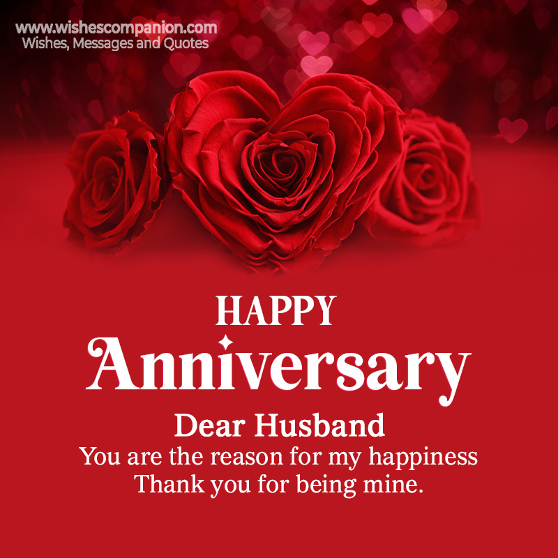 50+ Wedding Anniversary Wishes and Messages for Husband