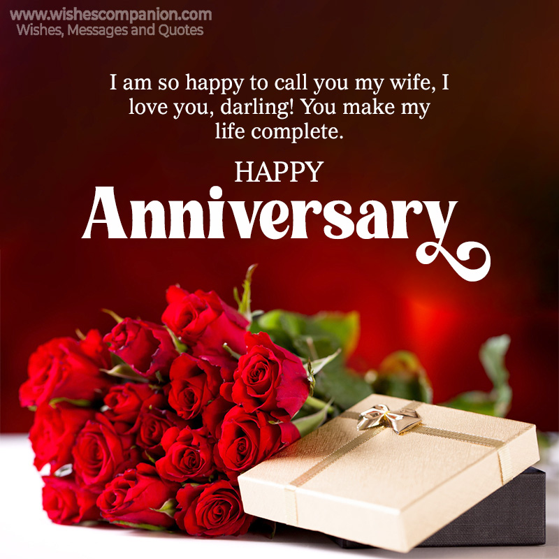 50+ Wedding Anniversary Wishes and Messages for Wife