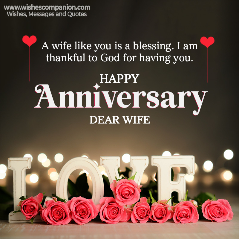Wedding Anniversary Wishes for wife
