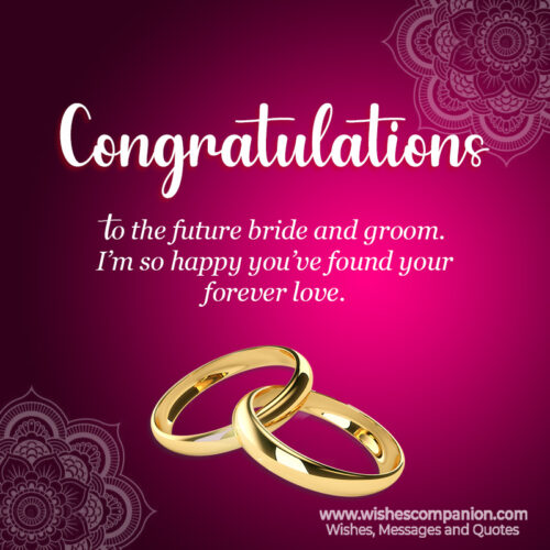 Congratulations and Best Wishes for Your Engagement