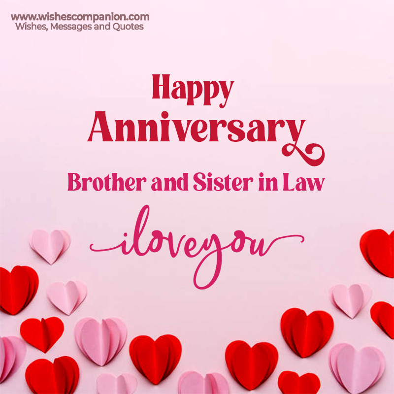 Anniversary Wishes For Brother and Sister in Law