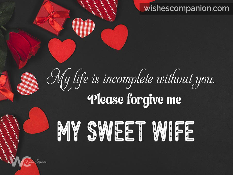 sorry wife