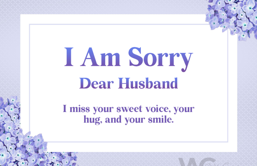 sorry husband