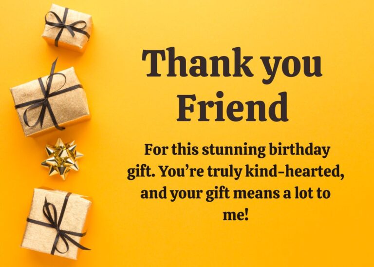 50+ Thank You Messages For Birthday Gift - Wishes Companion
