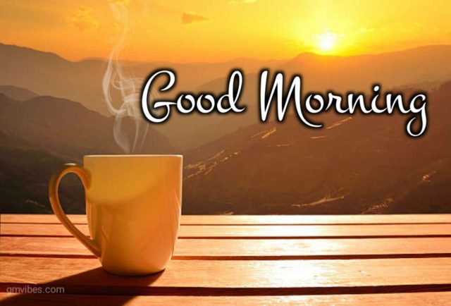 good morning winter coffee images